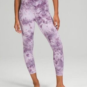 lululemon athletica Purple Tie-Dye Leggings